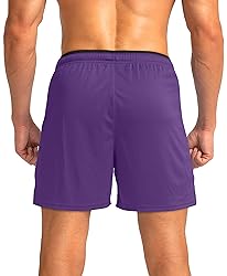 Men's Running Shorts with Zipper Pockets Quick Dry