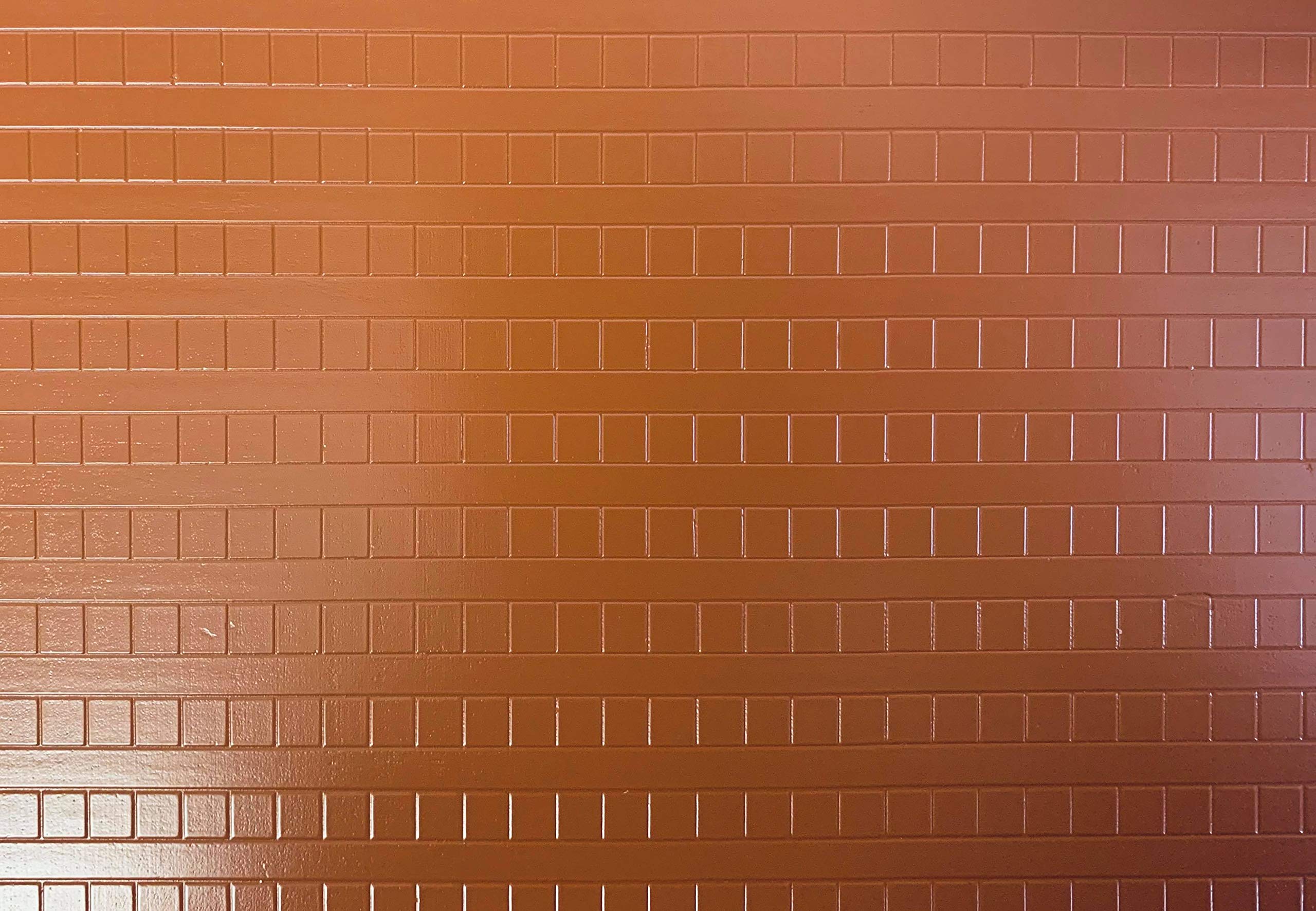 Slater's Plastikard 0428 7mm 'O' Gauge Red Roofing Tile Plastic Styrene Sheet