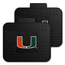 Fanmats University of Miami Hurricanes Set of 4 Car