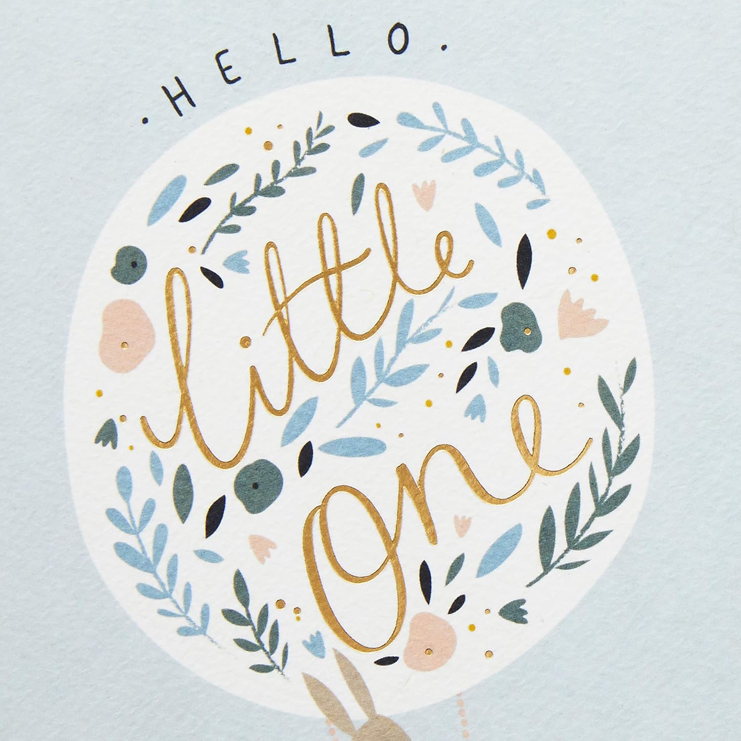 Hallmark Good Mail Baby Shower Card (Hello Little One) : Office Products