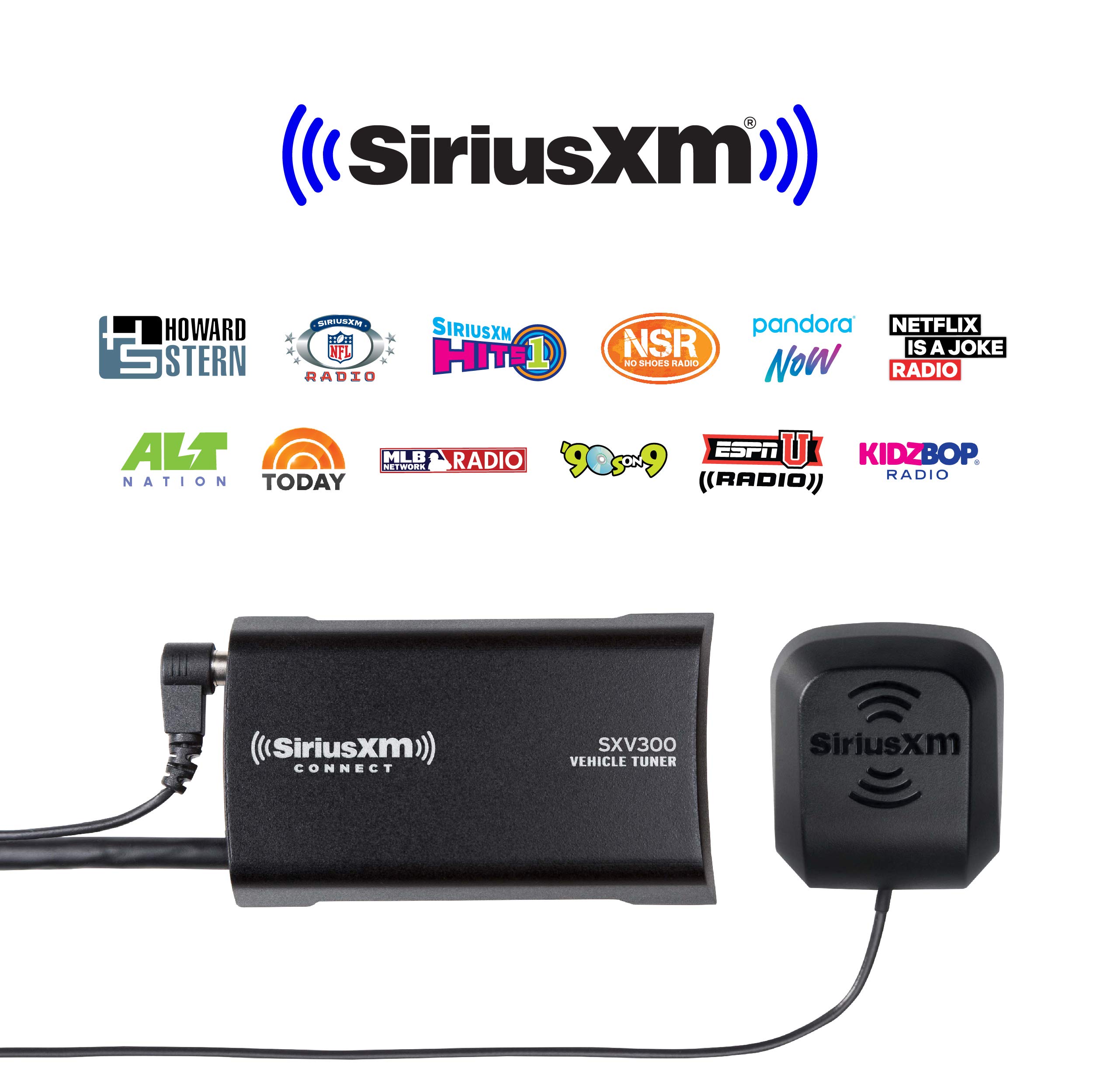 SiriusXM SXV300v1 Connect Vehicle Tuner Kit for Satellite Radio with Free 3 Months Satellite and