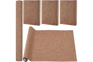 CRASPIRE 51 x 11.8 Linen Book Cloth Brown Books Binding Fabric Surface Paper Backed Bookcover Densely Woven Cloth Books Album Scrapbooking Archival Covering Protector Bookcloth Bookbinding Supplies