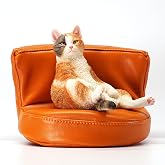 MMOS X Orange Cat Figurine, Resin Cat Statue, Collectible Home Decor Gift | Expressive details, display-ready profile, single selected design