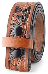 F&L CLASSIC Western Belt without buckle for men