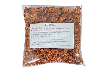 BSD Organics Jasmine flower dried for bath, decoration & more - 50 gms