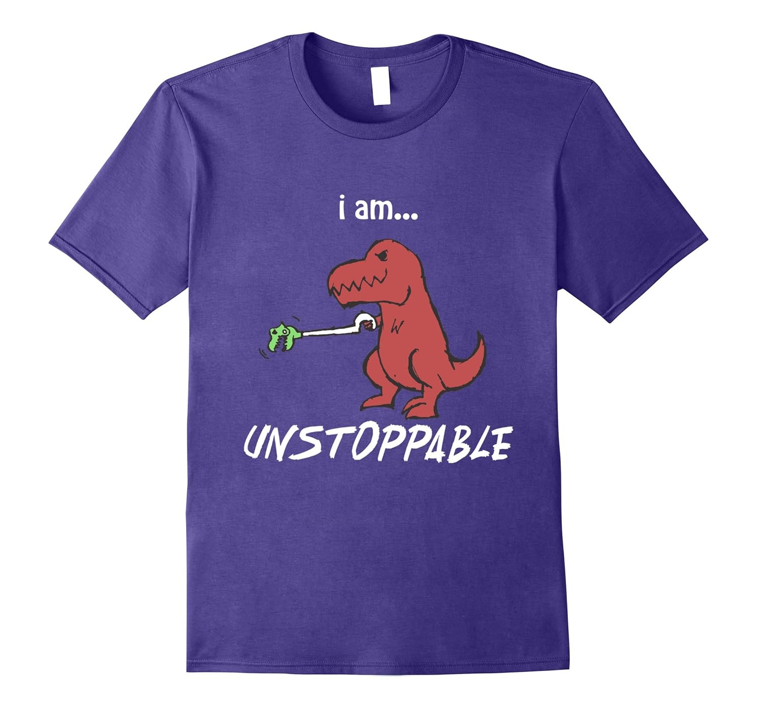 I Am Unstoppable Trex Claw Grabber Toy Kids Children T-Shirt-Rose