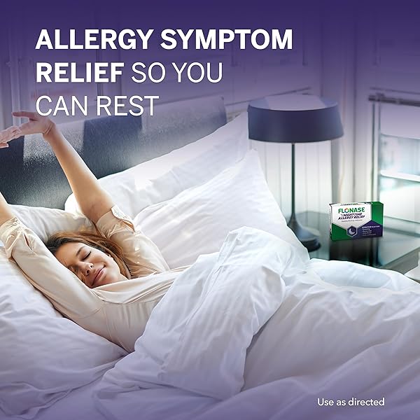 FLONASE NIGHTTIME ALLERGY RELIEF TABLETS, UP TO 6 HOURS OF ALLERGY MEDICINE – 36 COATED TABLETS