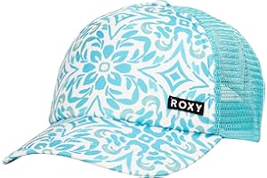 Roxy Girls' Honey Coconut Trucker Hat - Breathable Mesh Snapback, Curved Visor
