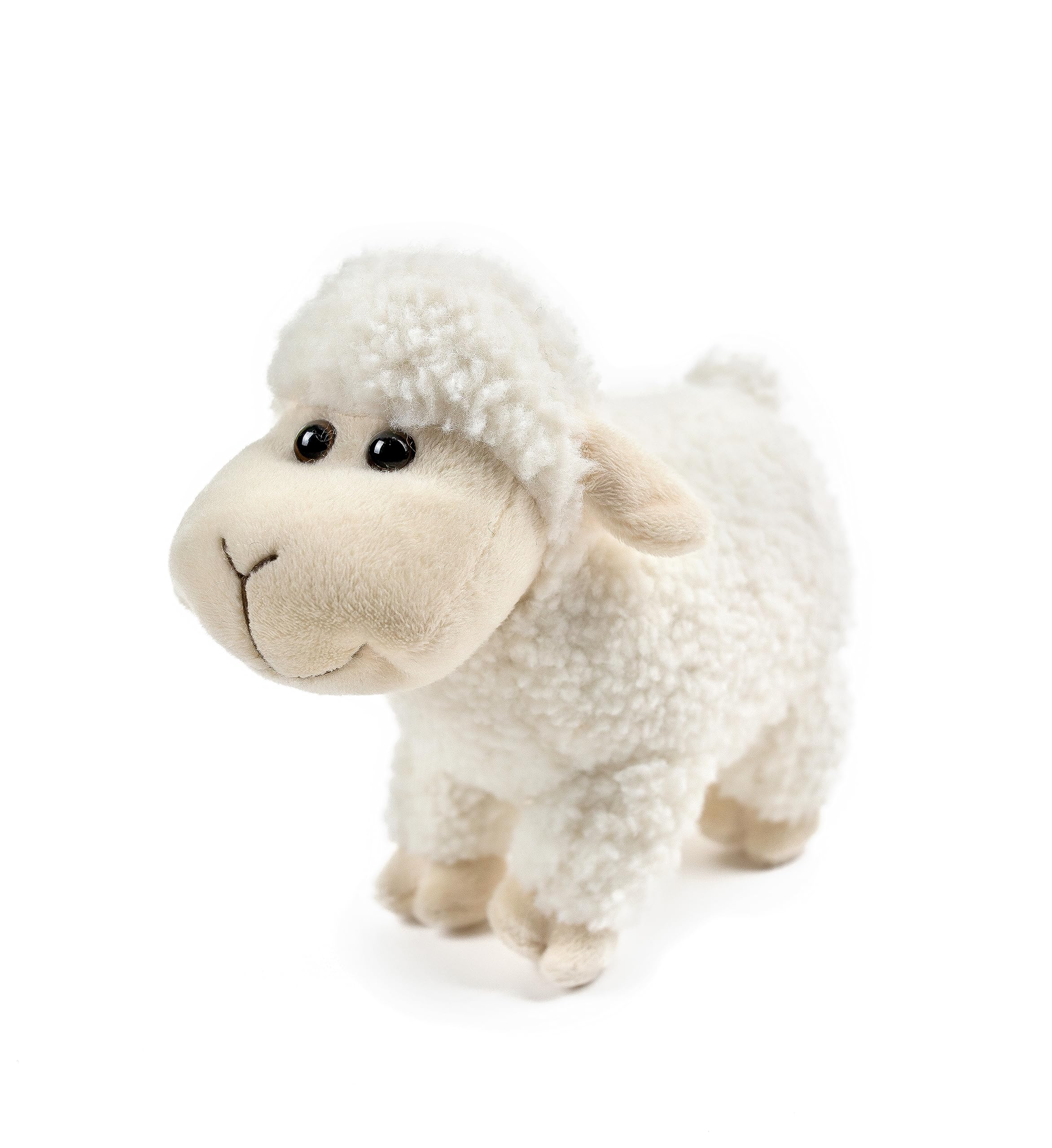 lilizzhoumax Lamb Plush Toy Sheep 18cm/7inch Stand Realistic Stuffed Animal Cute Cuddly Sheep Super Soft Home Decoration Gift for Boys Girls Kids white Halloween Christmas — image 1