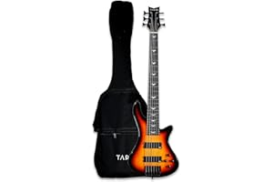 GSTYLE TARIO 6 String Electric Bass Bolt_On Maple Neck,Poplar Body Sunburst
