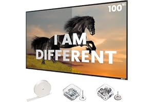 New ALR Projector Screen - Fixed Frame Like & Wall Mounted - High Contrast 70% ALR High Brightness 2.7X Gain - 100 inch 16:9 