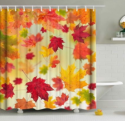 Amazon Com Shinesnow Autumn Golden Tree Maple Fall Falling Leaves