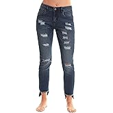 Just Love Solid Distress Jeggings for Women