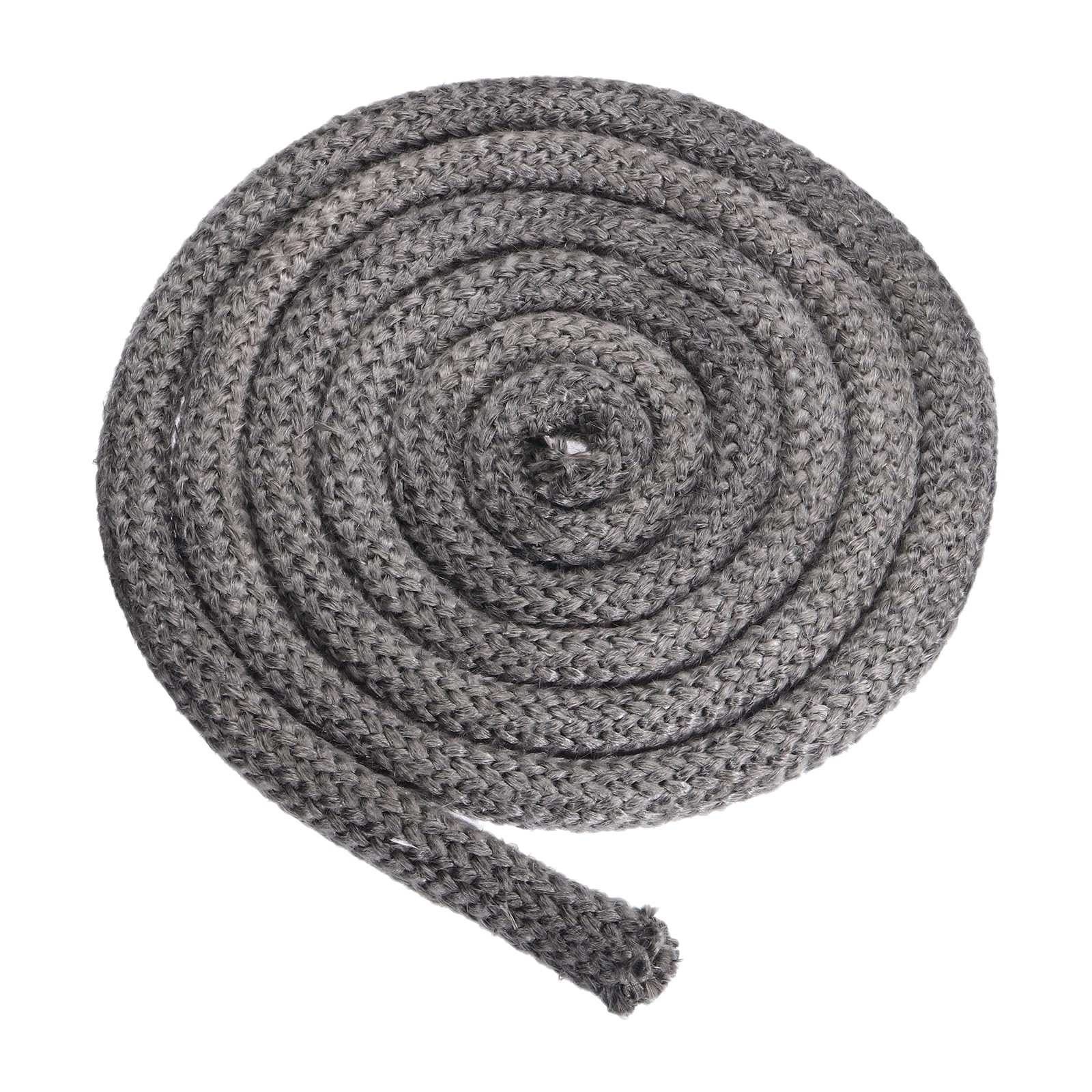 PATIKIL 1"x 118" Wood Stove Gasket, Graphite Fiberglass Round High-Temperature Resistance Seal Rope Replacement for Stoves Fireplace Door, Black