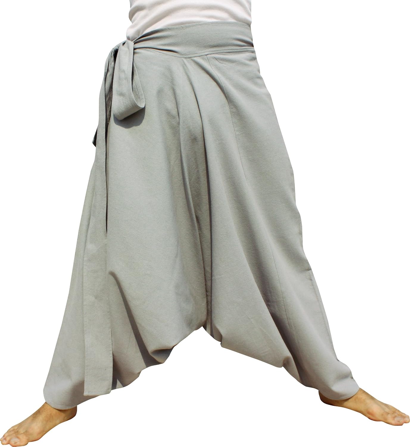 RaanPahMuang Thai Fisherman Wrap Pants - Thick Muang Cotton Unisex Plus Size Fair Trade