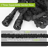 ANSYU Expandable Garden Hose 100FT 8 Function Spray Gun 3/4in 1/2in Connectors view 2