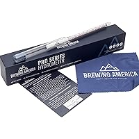 American-Made Specific Gravity Hydrometer Alcohol ABV Tester - Pro Series Fermentation Testing Homebrew: Beer, Wine…