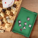 SIQUK Magnetic Folding Dice Tray Rectangle Dice Rolling Tray view 4