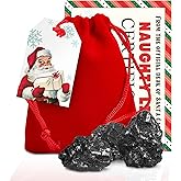 Mexgrim Stocking Stuffers Premium Lump of Coal Bag for Naughty List & Funny, White Elephant, Novelty Gag Gift, Prank for Husb
