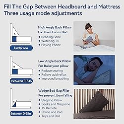 Bed Wedge Pillow for Headboard King Size