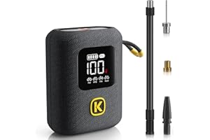 Fanttik X8 Ace Bike Pump 150PSI Fast Portable Tire Inflator, Cordless Rechargeable Electric Bicycle Air Pump, Auto Stop, with Presta and Schrader Valve for Fat, Mountain Bike, City Bike, Road Bike