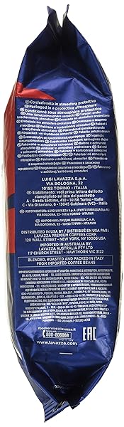 LAVAZZA TOP CLASS WHOLE BEAN COFFEE BLEND, MEDIUM ESPRESSO ROAST BAG, 2.2 POUND (PACK OF 1), AUTHENTIC ITALIAN, BLENDED AND ROASTED IN ITALY, FULL BODIED WITH SMOOTH AND BALANCED FLAVOR