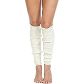 Foot Traffic Cable Knit Leg Warmers in Ivory [Apparel]