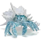 VVGIFTS Hermit Crab with Shell Beach Coastal Statue for Home Shelf Decor | For Home Bathroom Living Room Tabletop Shelf Office Desk Beachr Coastal Decorations Ornament Gift