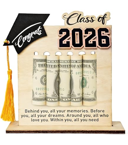 Porte-argent Diplôme 2025 – Boîte à Cadeaux Vintage Double Couche, Décoration En Bois Pour Cérémonie