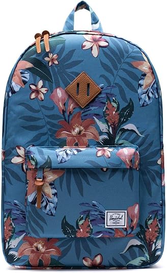 herschel blue floral backpack