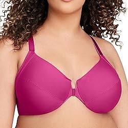 Glamorise Full Figure Plus Size Front-Closure
