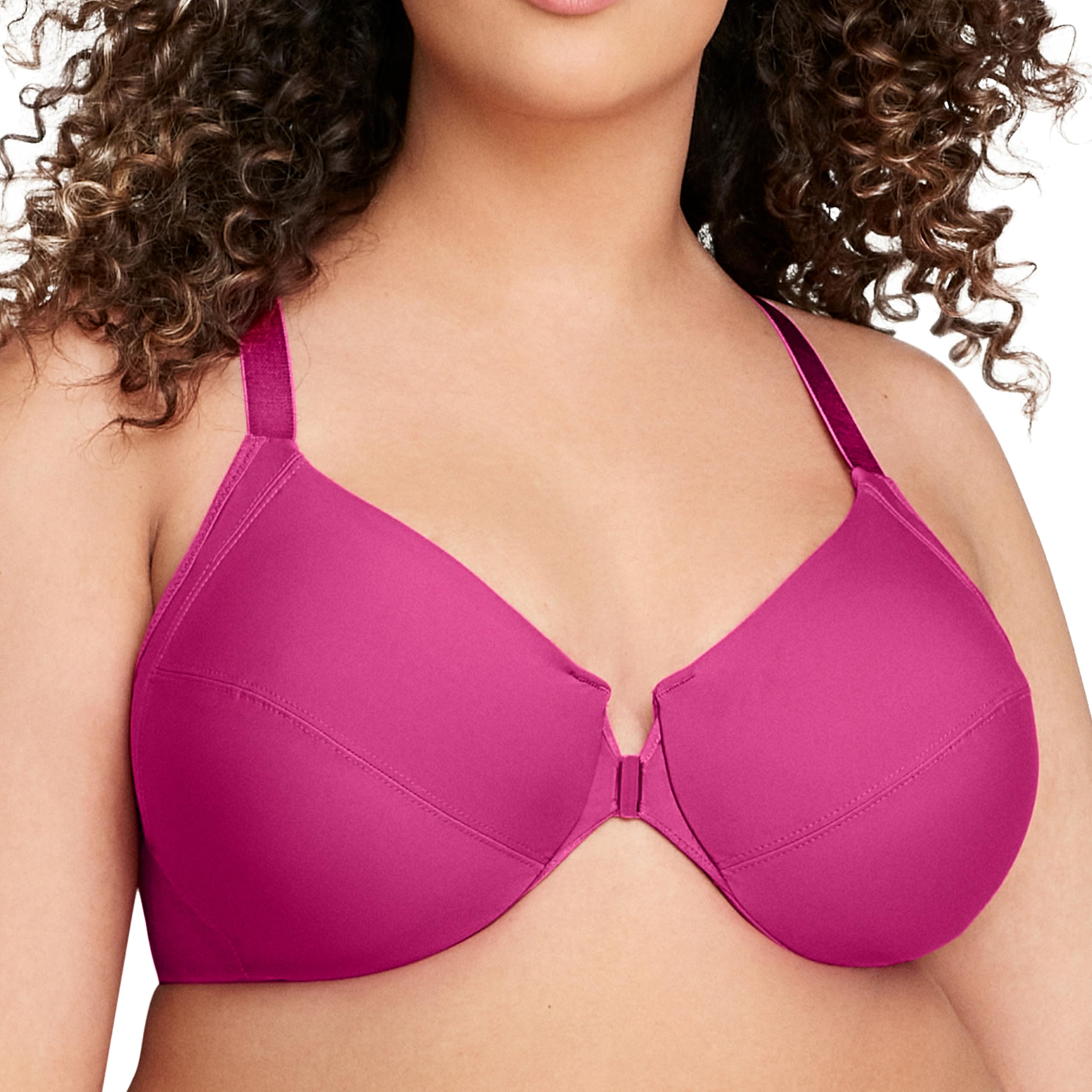 Glamorise Full Figure Plus Size Front-Closure