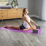 Core Balance Yoga Blocks Set of 2 with Adjustable Strap Grey EVA Foam view 2