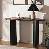 SAFAVIEH Home Collection Koka Black Oval Top Console Table (Fully Assembled)