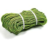 Perantlb 16 Strand Arborist Climbing Rope, UV Resistant and Weather Resistant Double Braided Boat rope1 / 2 "by 150 'Black with Green&hellip;