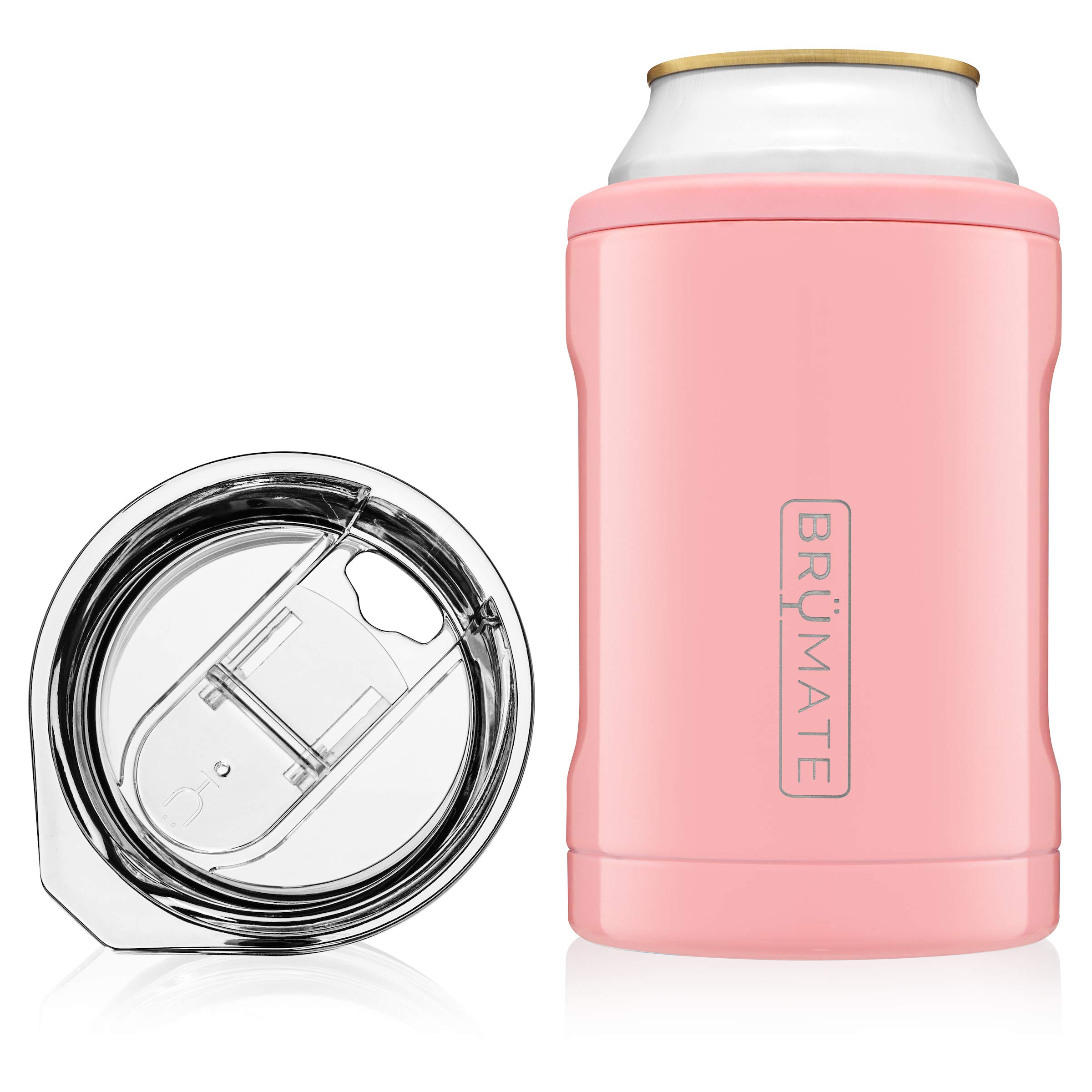 Hopsulator DUO 2-in-1 Can-Cooler 12oz Make Regular Cans Work As A Tumbler (Blush)