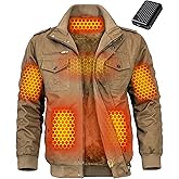 Wulcea Graphene Heated Jacket for Men 12V Fast Charge 18400mAh Large Capacity