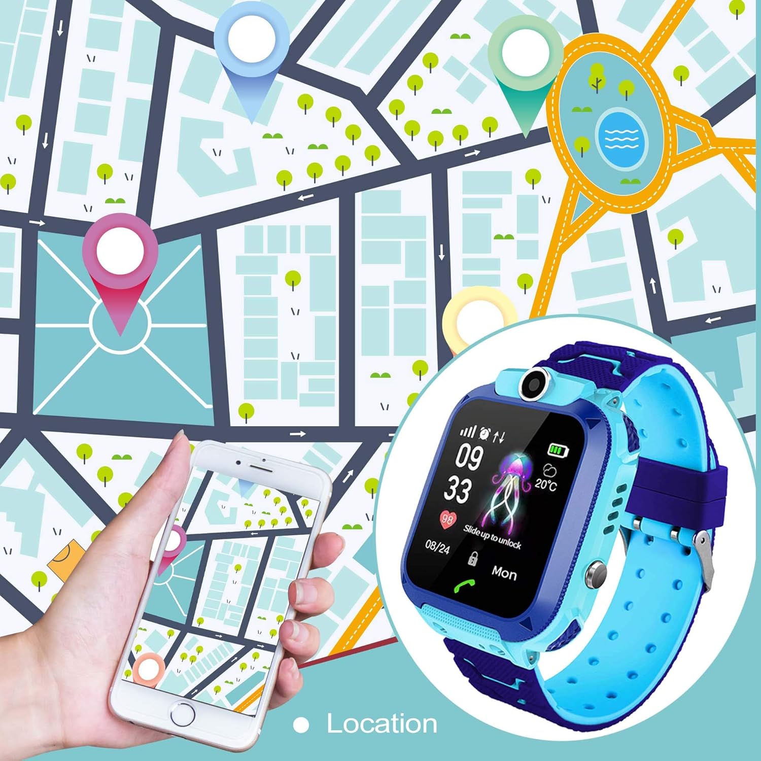 themoemoe kids smartwatch