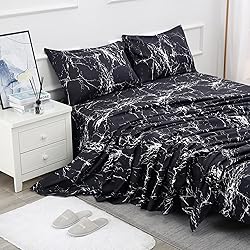 Bed Sheet Set 4 Pieces -Queen Size-Soft Durable