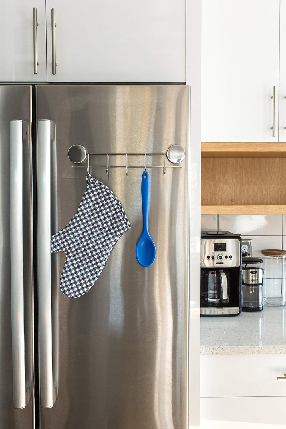 Amazon Com Better Houseware 2408 Magnetic Hook Rack Stainless Magnetic Utensil Holder