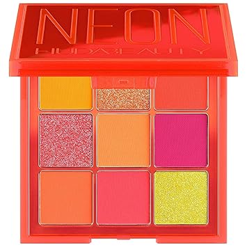 HUDA BB COMBO Neon Obsessions Eye shadow Palette - COLOR: Neon Orange - Standard size 9 COLOR