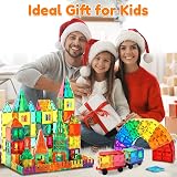 obakaer 100PCS Magnetic Tiles Building Blocks with 2 Cars STEM Learning view 6