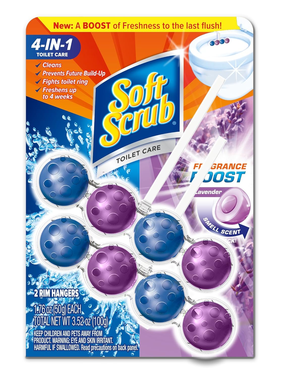 Buy Soft Scrub 4in1 Rim Hanger Toilet Bowl Cleaner, Lavender, 2 Count