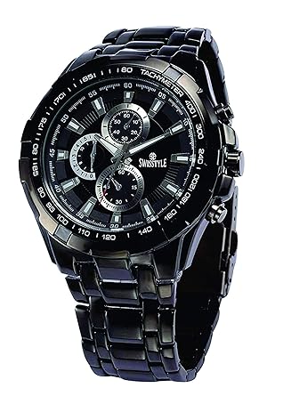 BRITTON Swisstyle Analogue Black Dial Men Watch