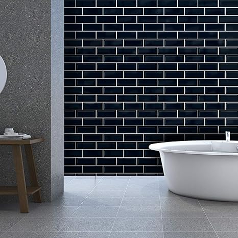 Walplus 3d Wandaufkleber Mosaiksteine Glanzend 30 X 30 Cm Selbstklebend Glas Effekt Zum Abziehen Und Aufkleben Badezimmer Dekoration Diy Kuchendekoration Amazon De Kuche Haushalt