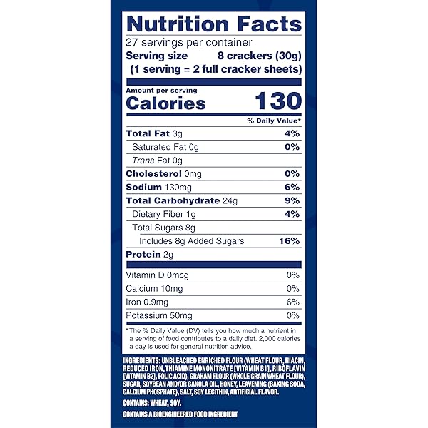 HONEY MAID GRAHAM CRACKERS, LUNCH SNACKS, PARTY SIZE, 28.8 OZ