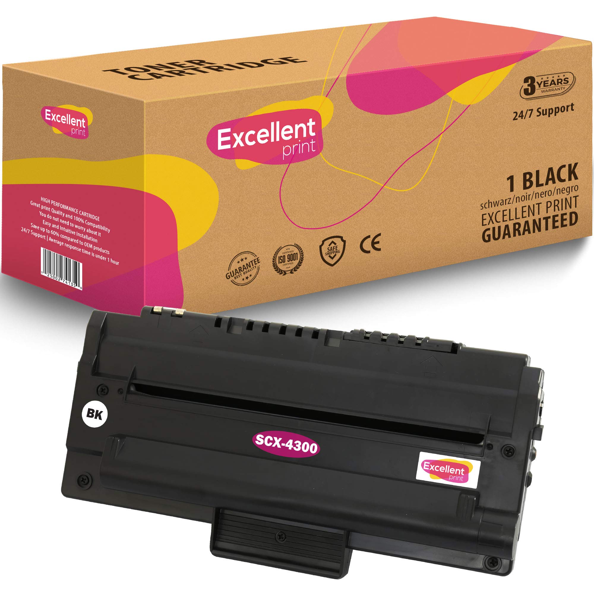 Excellent Print SCX-4300 Compatible Toner cartridge for Samsung SCX-4300 SCX-4301 SCX-4610 SCX-4300K