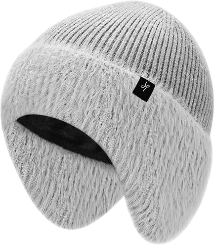 HAMUNI Winter Fleece-Lined Beanie with Earflaps, Warm  display picture 1