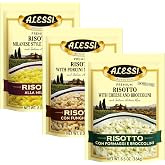 Alessi Autentico, Premium Seasoned Risotto, Italian Arborio Rice, Easy to Prepare, 8oz (Variety Pack, Pack of 3)