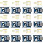 hiBCTR 12-Pack RP2040-Zero Board, Dual-Core Cortex M0+, Pico | 264KB SRAM, 2MB Flash, for custom peripheral design and IoT DIY development projects
